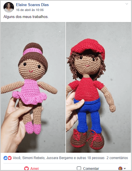 amigurumi Mario e princesa